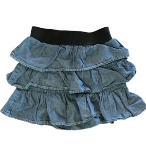 🍁2/$7🍁GYMBOREE Blue Denim Tiered Skirt